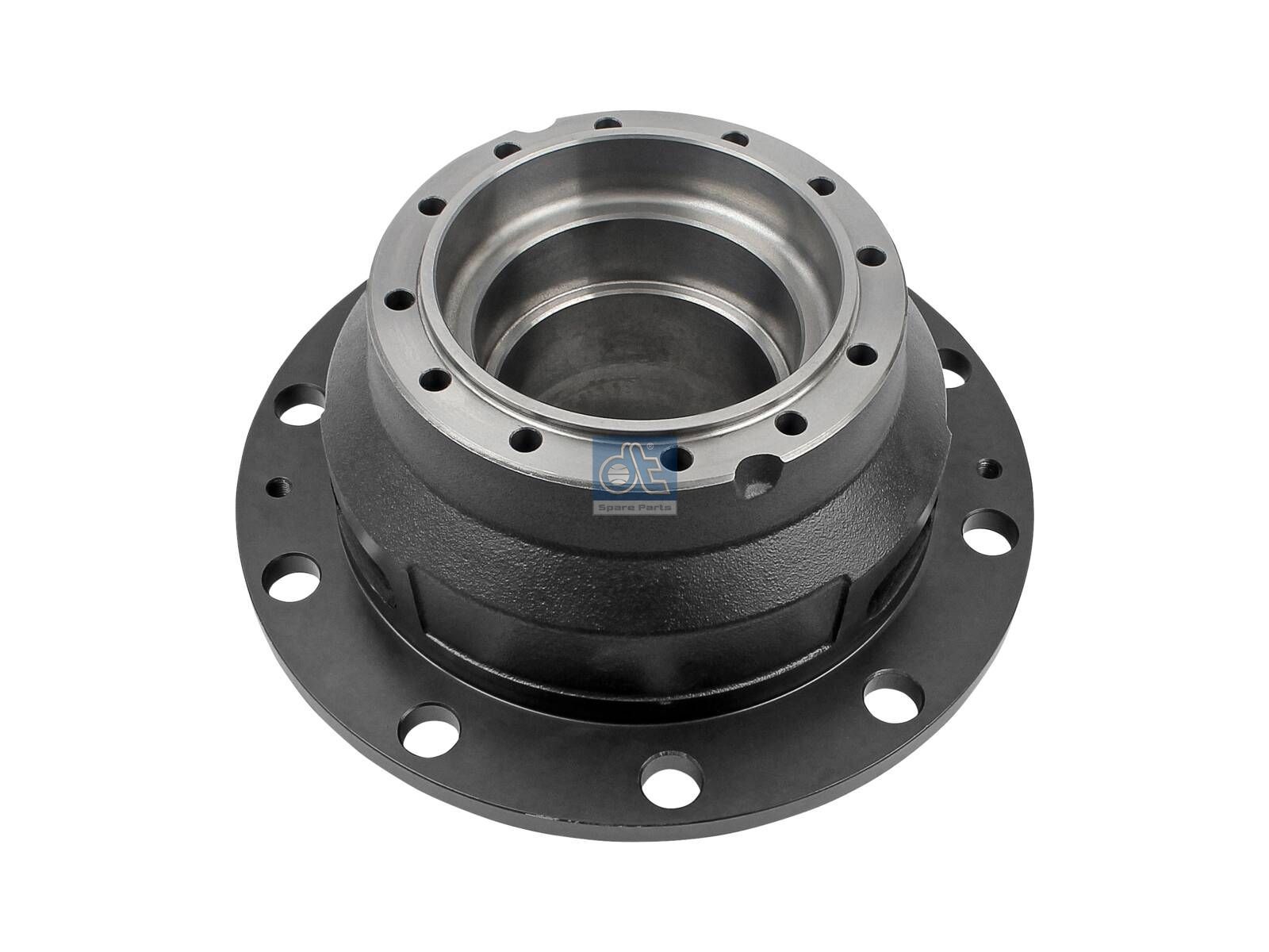 DT Spare Parts 6.54009 Wheel hub, without bearings, d1: 160 mm, d2: 140 mm, D: 376 mm, 10 bores, b: 25 mm, H: 216 mm