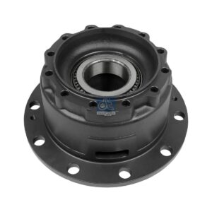 DT Spare Parts 6.54010 Wheel hub, with bearing, d1: 150 mm, d2: 160 mm, D: 376.5 mm, 10 bores, b: 25 mm, P: 335 mm, H: 235 mm