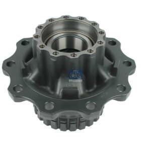 DT Spare Parts 6.54013 Wheel hub, with bearing, without ABS ring, d1: 148 mm, d2: 148 mm, D: 383.4 mm, 10 bores, b: 25 mm, P: 335 mm, H: 270 mm