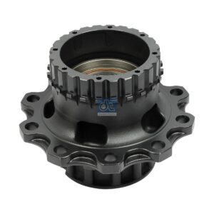 DT Spare Parts 6.54015 Wheel hub, with bearing, without ABS ring, d1: 148 mm, d2: 148 mm, D: 383.4 mm, 10 bores, b: 25 mm, H: 287 mm