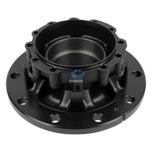 DT Spare Parts 6.54016 Wheel hub, without bearings, d1: 148 mm, d2: 148 mm, D: 383.5 mm, 10 bores, b: 25 mm, H: 198 mm