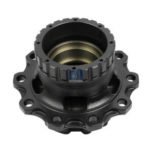 DT Spare Parts 6.54017 Wheel hub, without bearings, d1: 148 mm, d2: 148 mm, D: 383.5 mm, 10 bores, b: 25 mm, H: 267 mm