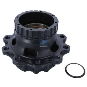 DT Spare Parts 6.54018 Wheel hub, with bearing, d1: 148 mm, d2: 148 mm, D: 383.5 mm, 10 bores, b: 25 mm, H: 267 mm
