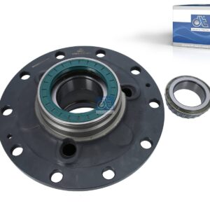 DT Spare Parts 6.54019 Wheel hub, with bearing, d1: 140 mm, d2: 160 mm, D: 376.5 mm, 10 bores, b: 25 mm, H: 210 mm