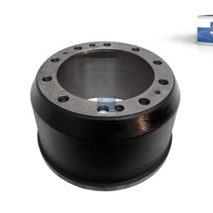DT Spare Parts 6.60000 Brake drum, D: 414 mm, 10 bores, b: 25 mm, P: 335 mm, d: 280 mm, H: 277 mm, B: 232 mm