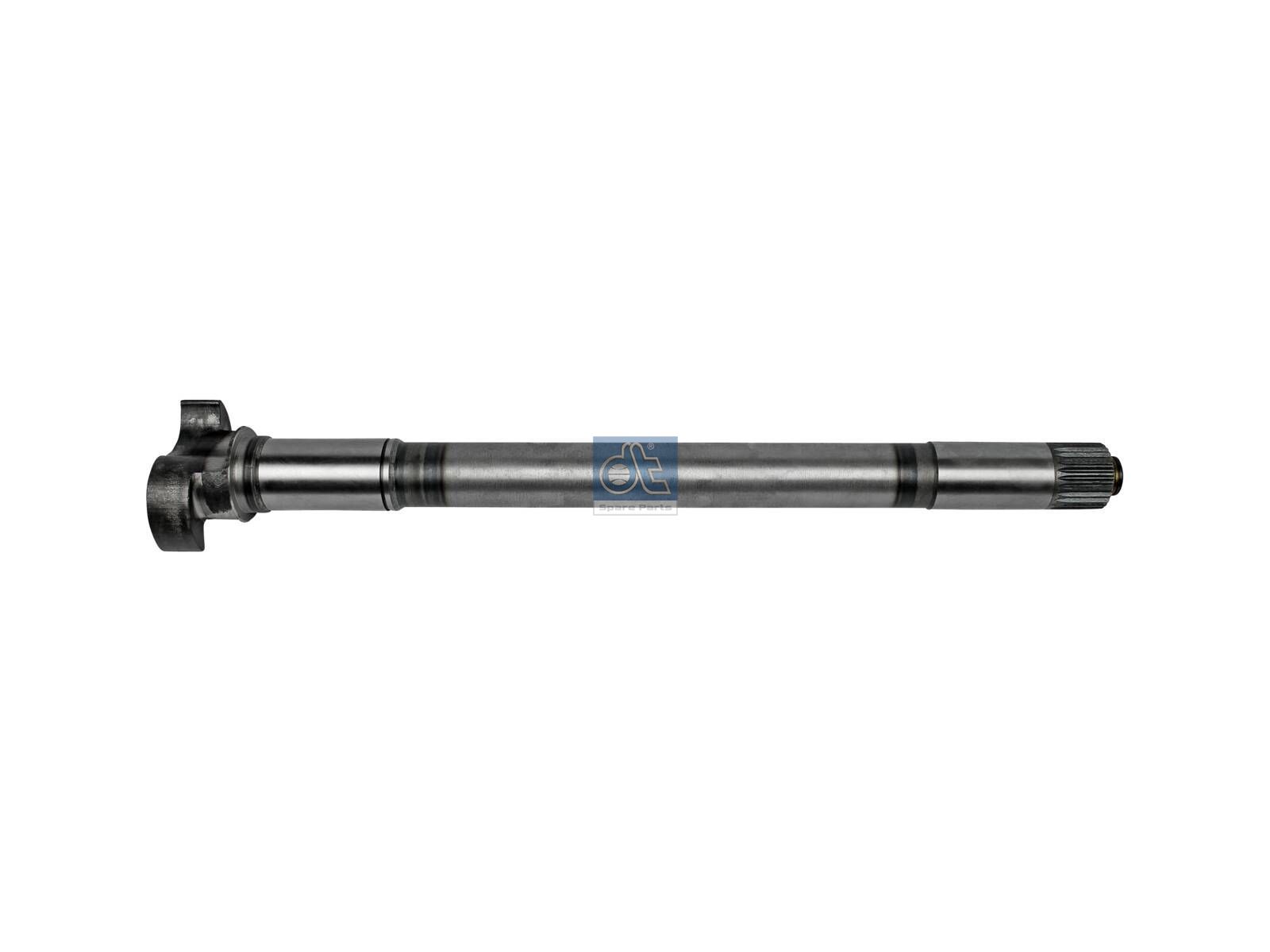 DT Spare Parts 6.60185 Brake camshaft, left, D1: 42 mm, D2: 45 mm, L1: 591 mm, L2: 26.5 mm, L3: 535.5 mm, 27 teeth