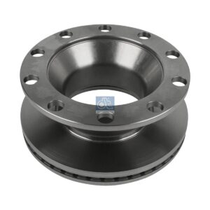 DT Spare Parts 6.61020 Brake disc, D: 410 mm, 10 bores, P: 335 mm, H: 166 mm, S: 45 mm, s: 37 mm
