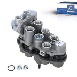 DT Spare Parts 6.65140 4-circuit-protection valve, M12 x 1,5, M16 x 1,5, M22 x 1,5, Po21: 7 bar, Po22: 7 bar, Po23: 7.3 bar, Po24: 7 bar, Pc21: 4.5 bar, Pc22: 4.5 bar, Pc23: 4.5 bar, Pc24: 4.5 bar