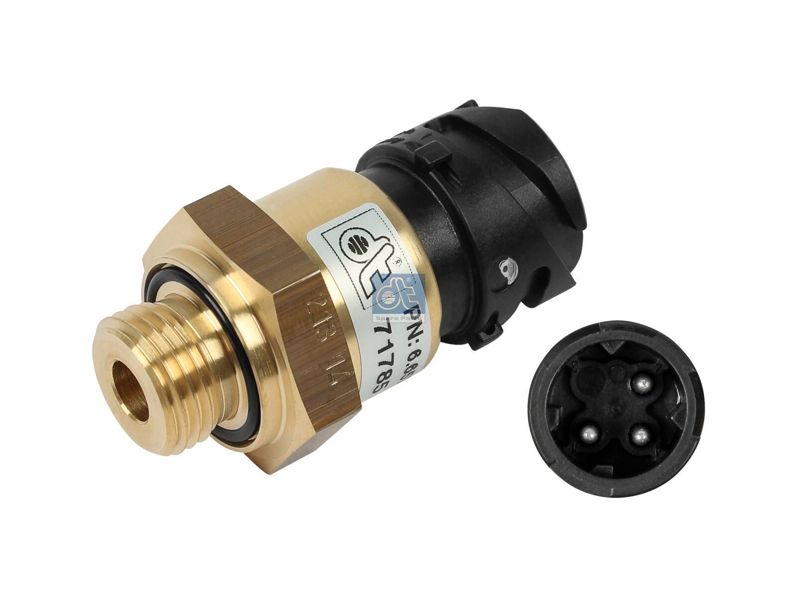 DT Spare Parts 6.65701 Pressure sensor, M16 x 1,5, Pin: 12 bar