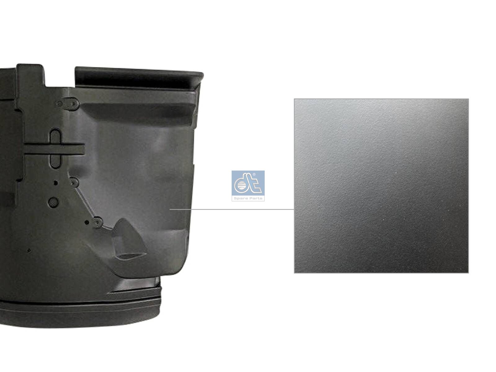DT Spare Parts 6.70150 Dirt deflector, left