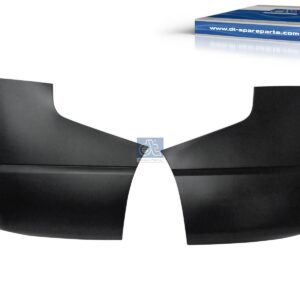 DT Spare Parts 6.70802 Bumper, rear, black