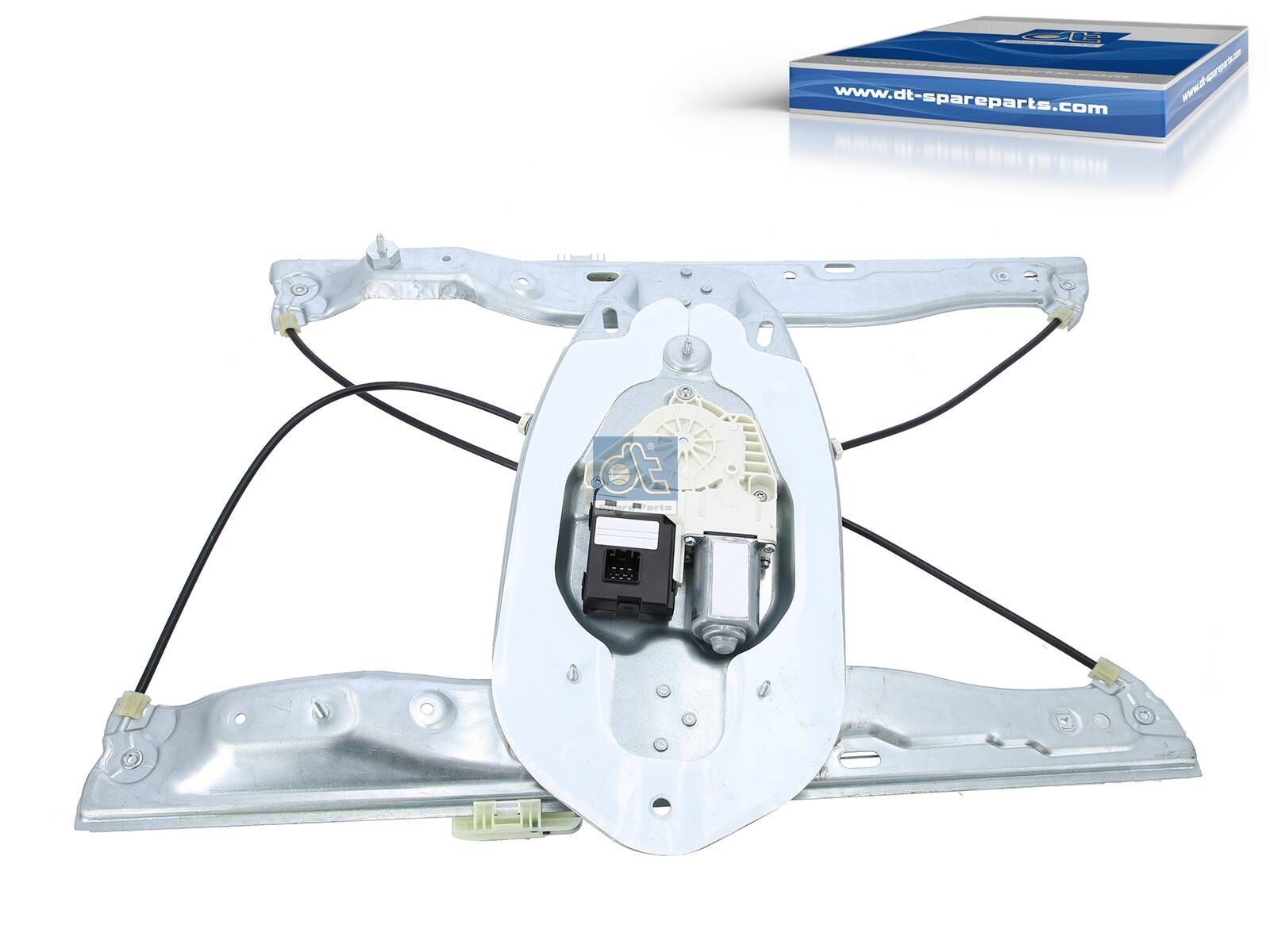 DT Spare Parts 6.72116 Window regulator, left, electrical, with motor