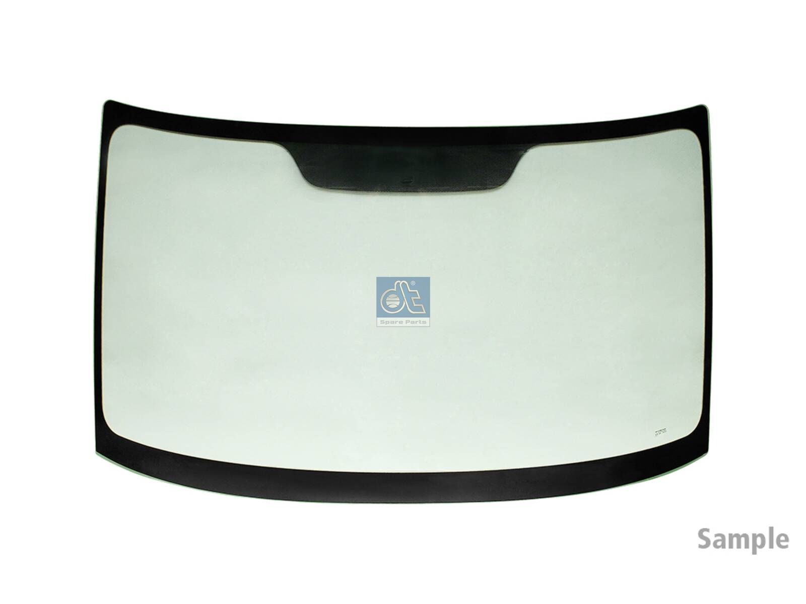 DT Spare Parts 6.72289 Windshield, tinted green, single package, L: 1740 mm, W: 880 mm