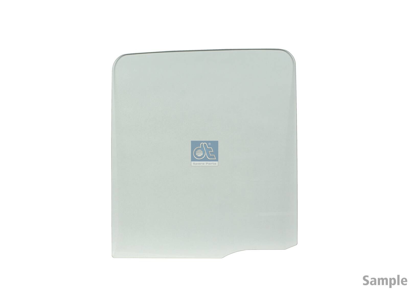 DT Spare Parts 6.72317 Rear window, tinted green, left, single package, L: 768 mm, W: 674 mm