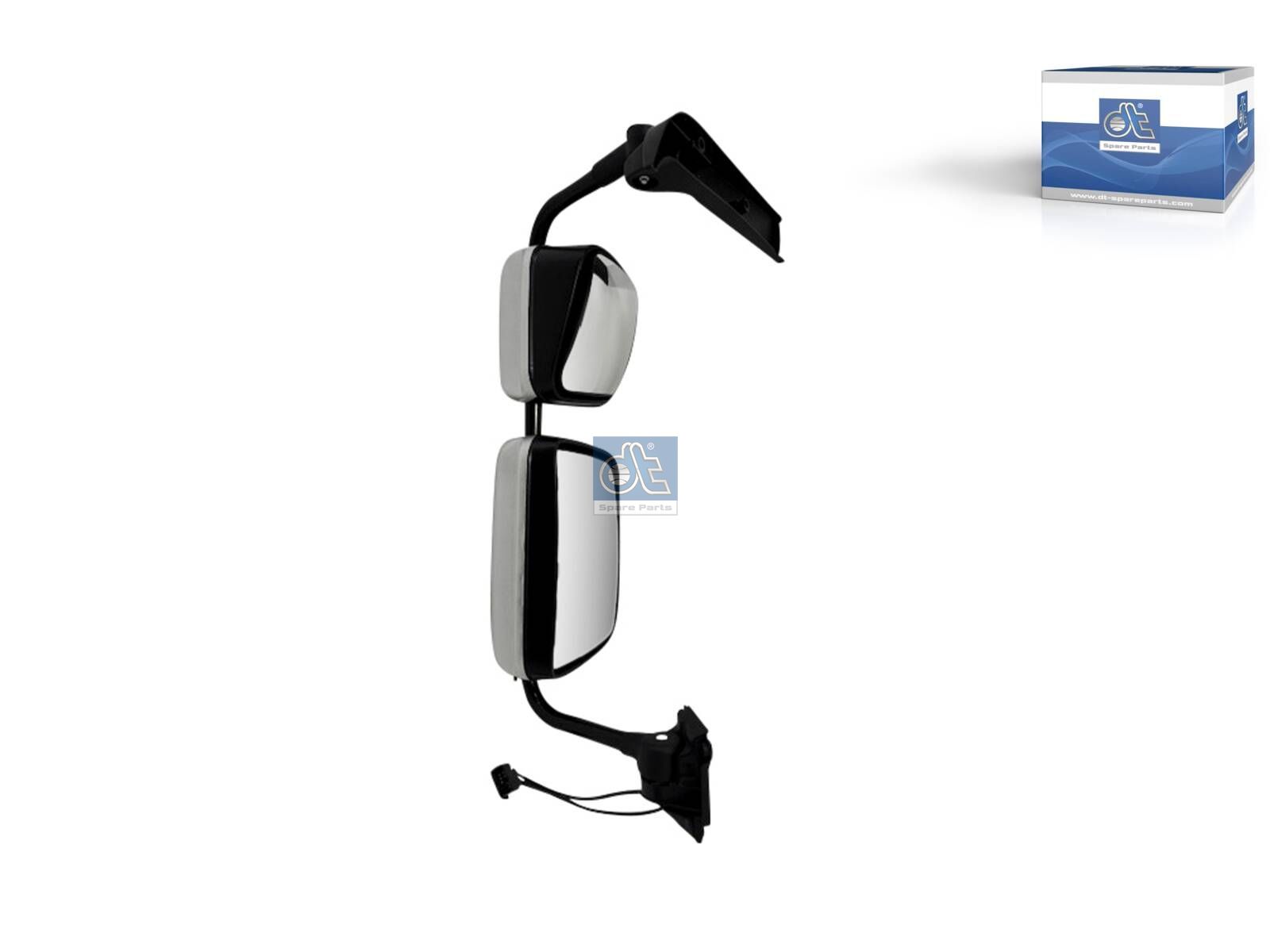DT Spare Parts 6.75021 Main mirror, complete, right, heated, electrical, grey, r: 300 mm, R: 1200 mm