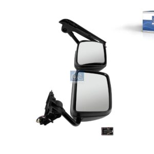 DT Spare Parts 6.75023 Main mirror, complete, right, heated, electrical, black, 24 V, r: 300 mm, R: 1200 mm, L: 880 mm, W: 340 mm, S: 155 mm