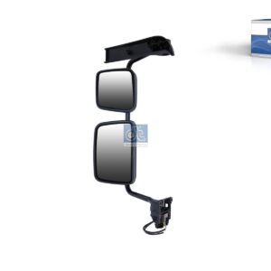 DT Spare Parts 6.75205 Main mirror, complete, left, heated, electrical, 24 V, r: 300 mm, R: 1200 mm, L: 880 mm, W: 440 mm, S: 155 mm
