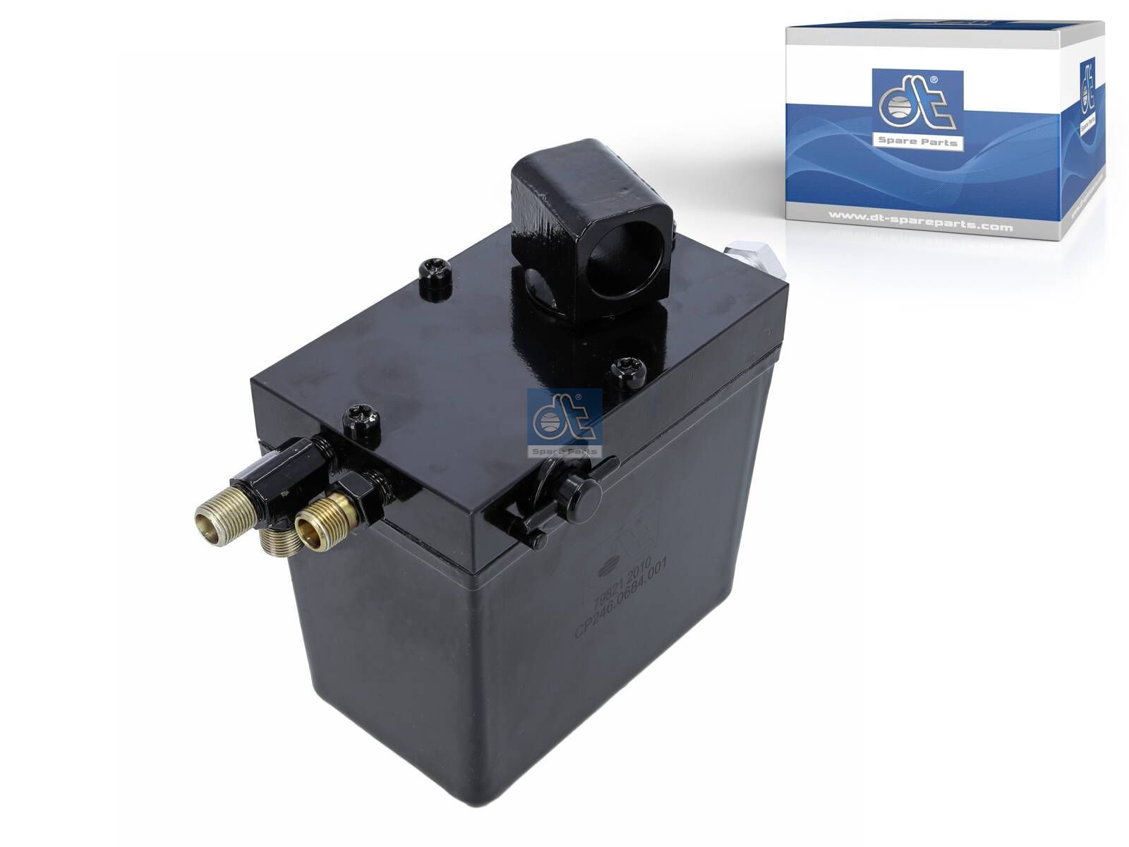 DT Spare Parts 6.76001 Cabin tilt pump, 480 ml, M12 x 1, M12 x 1, L: 130 mm, W: 80 mm, H: 121 mm, 280 bar, Pov: 370 bar