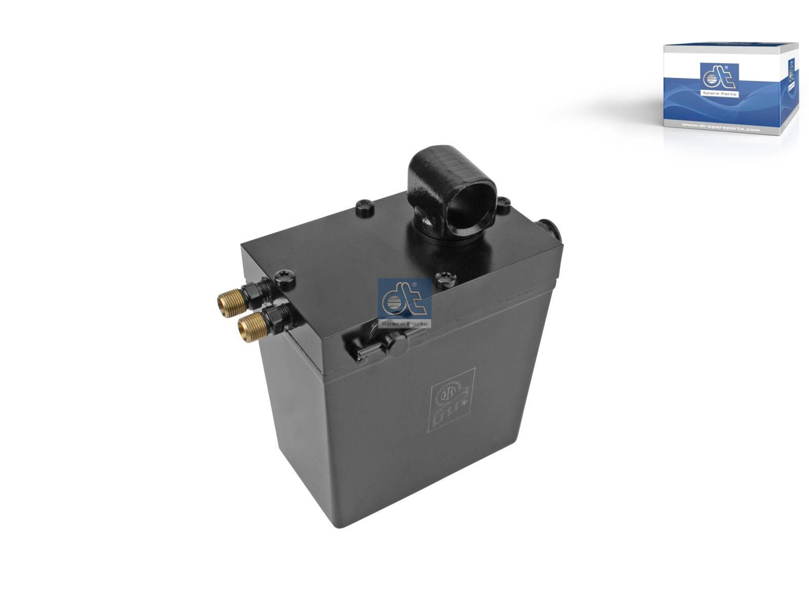 DT Spare Parts 6.76003 Cabin tilt pump, 580 ml, M12 x 1, M12 x 1, L: 130 mm, W: 80 mm, H: 141 mm, 280 bar, Pov: 370 bar
