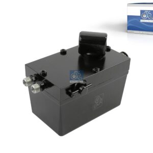 DT Spare Parts 6.76008 Cabin tilt pump, 310 ml, M12 x 1,5, M12 x 1,5, L: 130 mm, W: 80 mm, H: 86 mm, 280 bar, Pov: 370 bar