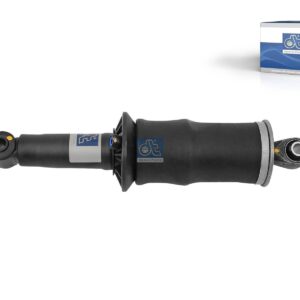 DT Spare Parts 6.77040 Cabin shock absorber, D: 45 mm, b: 14 mm, Lmin: 296 mm, Lmax: 380 mm