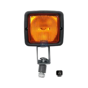 DT Spare Parts 6.84121 Work lamp, yellow, 24 V, L: 104 mm, W: 94 mm