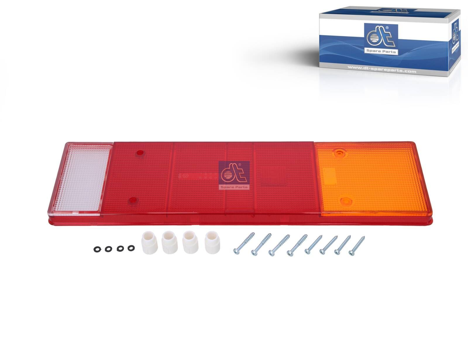 DT Spare Parts 6.86100 Tail lamp glass, L: 464 mm, H: 130 mm