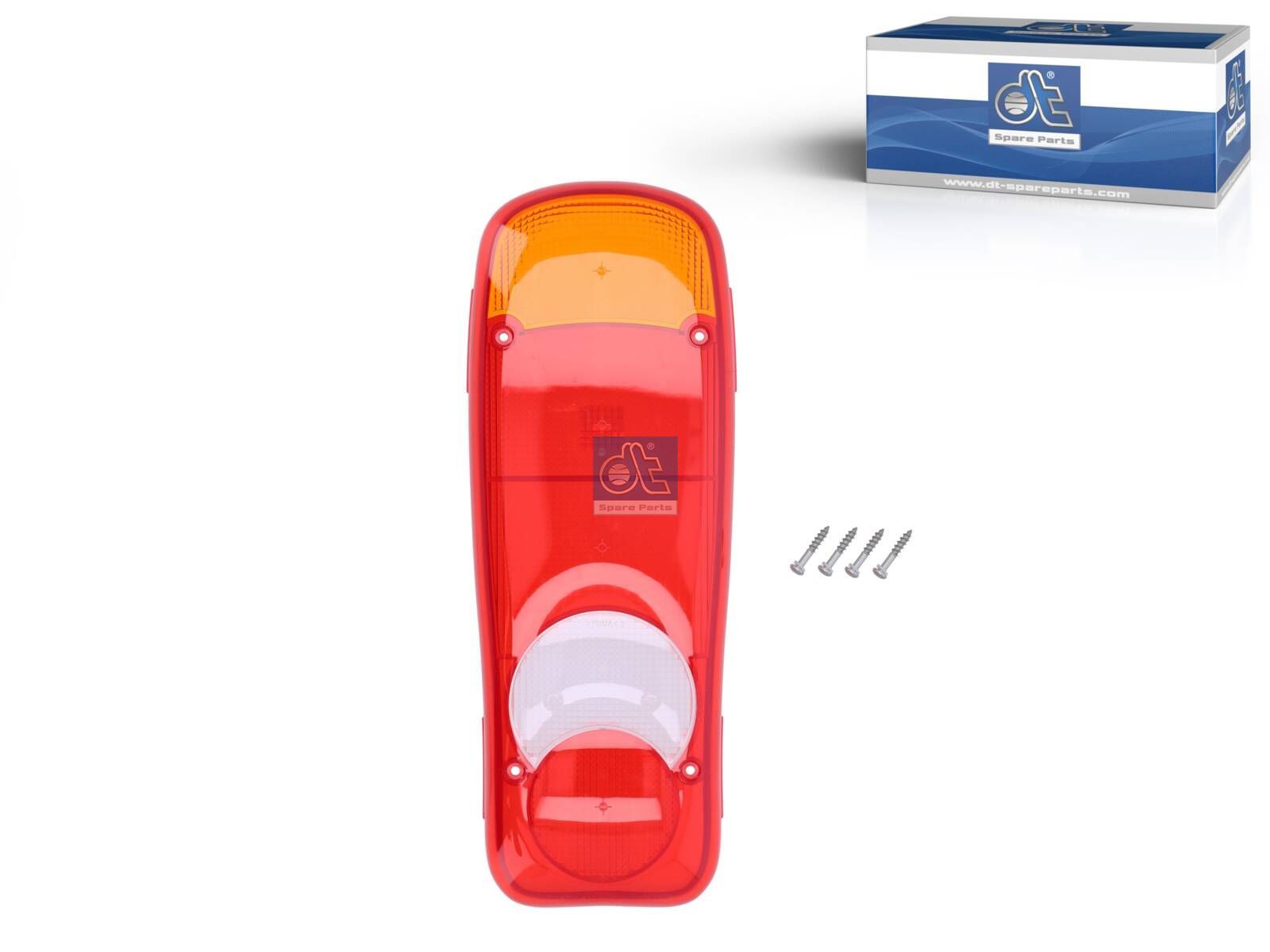 DT Spare Parts 6.86104 Tail lamp glass, L: 350 mm, H: 130 mm