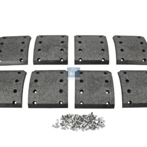 DT Spare Parts 6.95011 Drum brake lining kit, axle kit - oversize, W: 175 mm, S: 19.5 mm