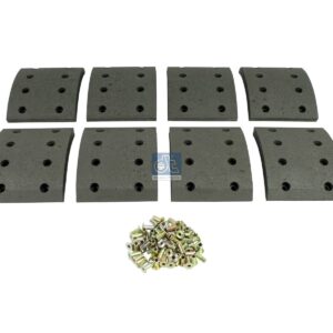 DT Spare Parts 6.95013 Drum brake lining kit, axle kit - oversize, W: 150 mm, S: 19.5 mm