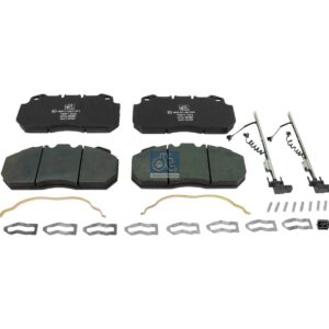 DT Spare Parts 6.95106 Disc brake pad kit, W: 250 mm, S: 28 mm, H: 114 mm