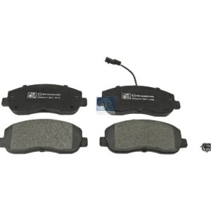 DT Spare Parts 6.95121 Disc brake pad kit, W: 163.5 mm, S: 18.2 mm, H: 64.7 mm