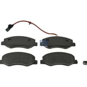 DT Spare Parts 6.95123 Disc brake pad kit, W: 163.5 mm, S: 18.2 mm, H: 62.8 mm