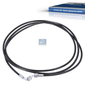 DT Spare Parts 6.96054 Hose line, cabin tilt, D: 9 mm, M12 x 1, M12 x 1, L1: 3207 mm, 362 bar