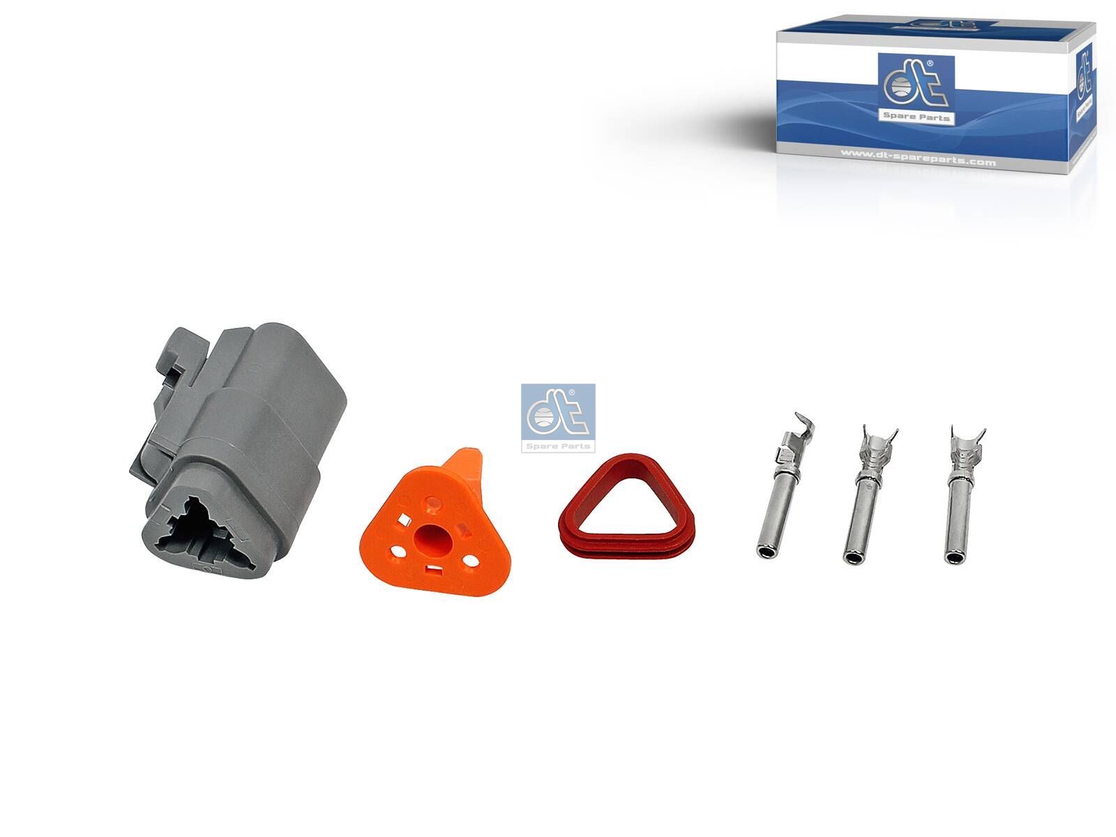 DT Spare Parts 6.97026 Repair kit, plug, 3 poles