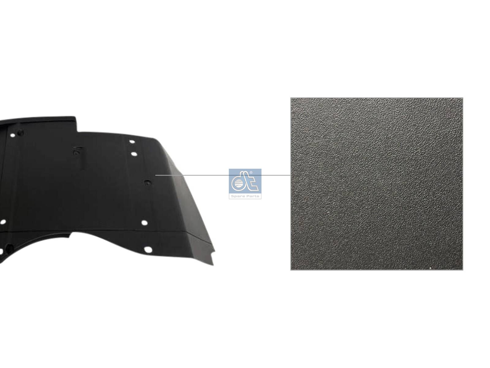 DT Spare Parts 7.00033 Fender, front, left