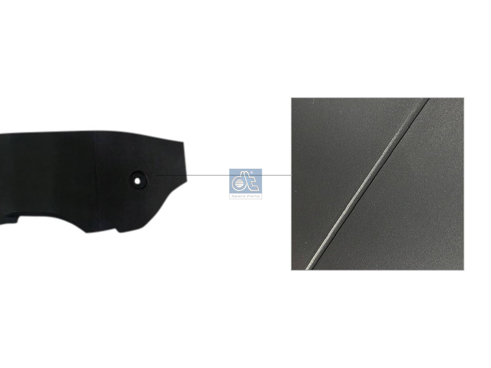 DT Spare Parts 7.00176 Cover, bumper, right