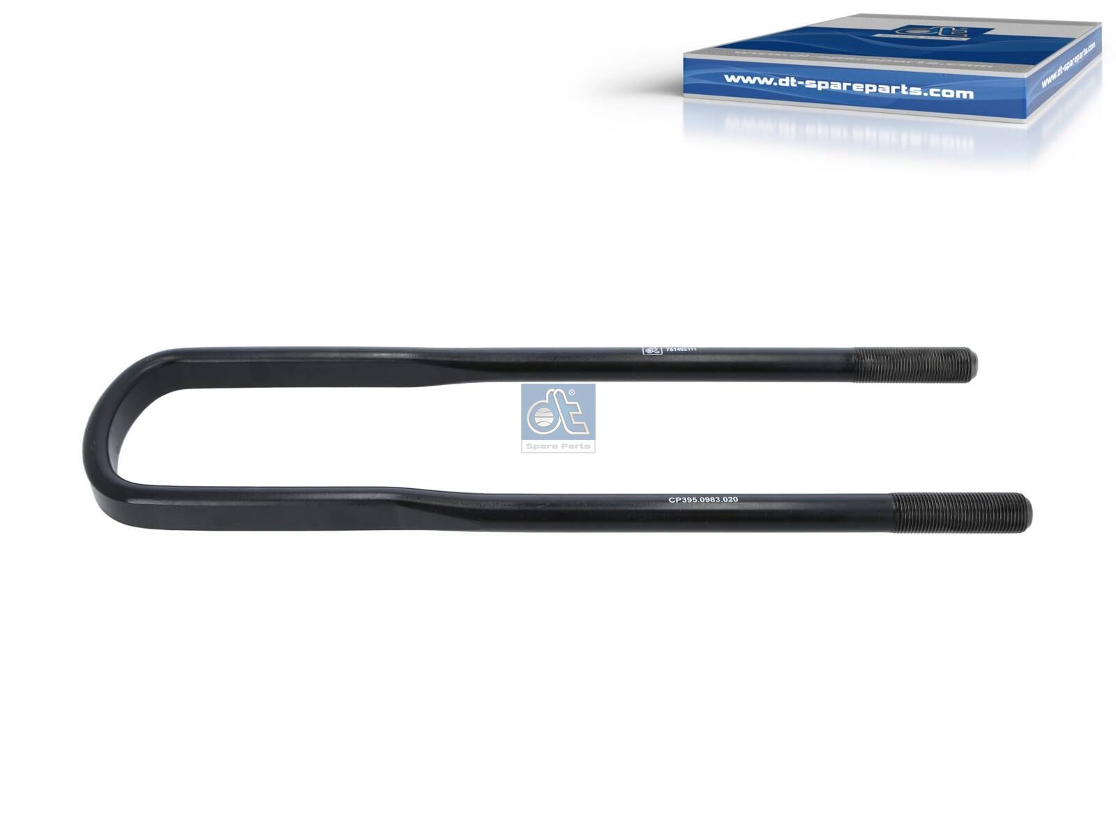 DT Spare Parts 7.11020 U-bolt, M24 x 2, LTh: 70 mm, L: 535 mm, w: 103 mm