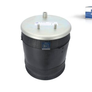 DT Spare Parts 7.12006 Air spring, with plastic piston, D1: 229 mm, D2: 240 mm, M10, M14 x 1,5