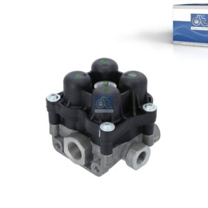 DT Spare Parts 7.16136 4-circuit-protection valve, M16 x 1,5, M22 x 1,5, max. 13 bar, Po21: 6.6 bar, Po22: 6.6 bar, Po23: 6.6 bar, Po24: 6.6 bar, Pc21: 4.5 bar, Pc22: 4.5 bar, Pc23: 4.5 bar, Pc24: 4.5 bar