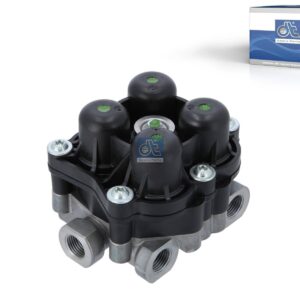 DT Spare Parts 7.16137 4-circuit-protection valve, M16 x 1,5, M22 x 1,5, max. 13 bar, Po21: 7 bar, Po22: 7 bar, Po23: 7 bar, Po24: 7 bar, Pc21: 5.5 bar, Pc22: 5.5 bar, Pc23: 5.5 bar, Pc24: 5.5 bar