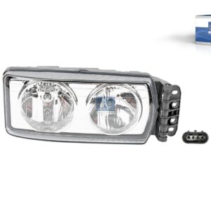 DT Spare Parts 7.25037 Headlamp, right, without bulbs, 24 V