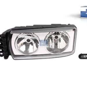 DT Spare Parts 7.25044 Headlamp, left, without adjusting motor, 24 V