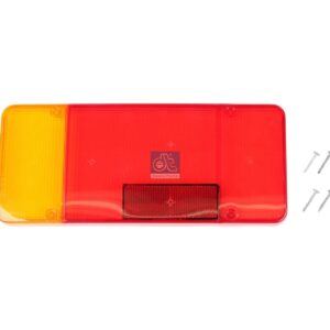 DT Spare Parts 7.25267 Tail lamp glass, left, Lb: 190 mm, L: 305 mm, H: 130 mm, T: 83 mm