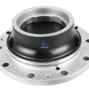 DT Spare Parts 7.32003 Wheel hub, without bearings, d1: 180 mm, d2: 190 mm, D: 372 mm, 10 bores, b: 22 mm, H: 210 mm