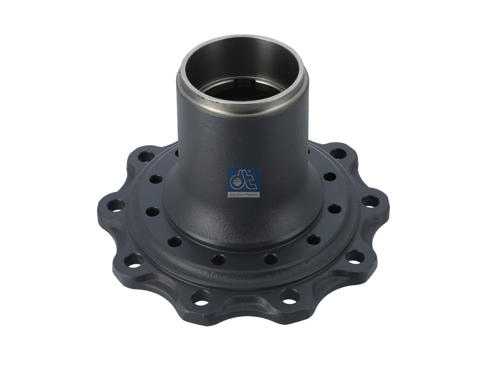 DT Spare Parts 7.32005 Wheel hub, without bearings, d1: 120 mm, d2: 130 mm, D: 383 mm, 10 bores, b: 22 mm, H: 189 mm