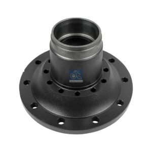 DT Spare Parts 7.32007 Wheel hub, without bearings, d1: 120 mm, d2: 130 mm, D: 383 mm, 10 bores, b: 22 mm, H: 186 mm