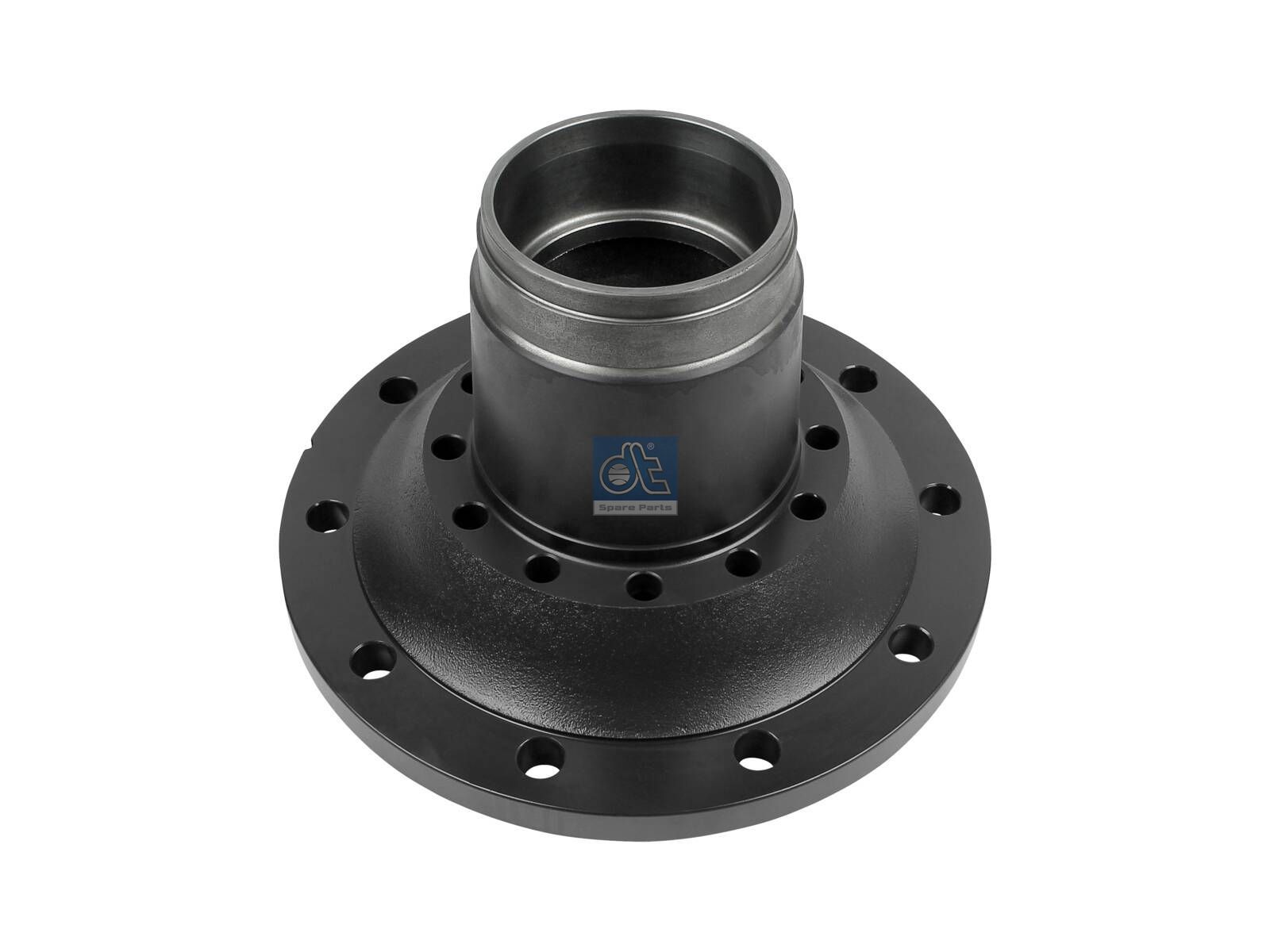 DT Spare Parts 7.32007 Wheel hub, without bearings, d1: 120 mm, d2: 130 mm, D: 383 mm, 10 bores, b: 22 mm, H: 186 mm