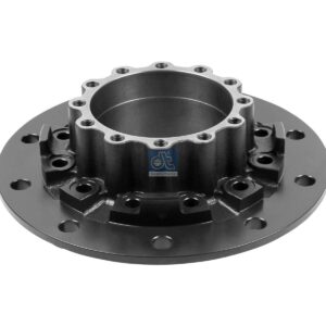 DT Spare Parts 7.32017 Wheel hub, without bearings, d1: 160 mm, d2: 160 mm, D: 380 mm, 10 bores, b: 22 mm, H: 153 mm