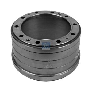DT Spare Parts 7.34053 Brake drum, D: 381 mm, 10 bores, b: 23 mm, P: 335 mm, d: 285 mm, H: 244 mm, B: 185 mm